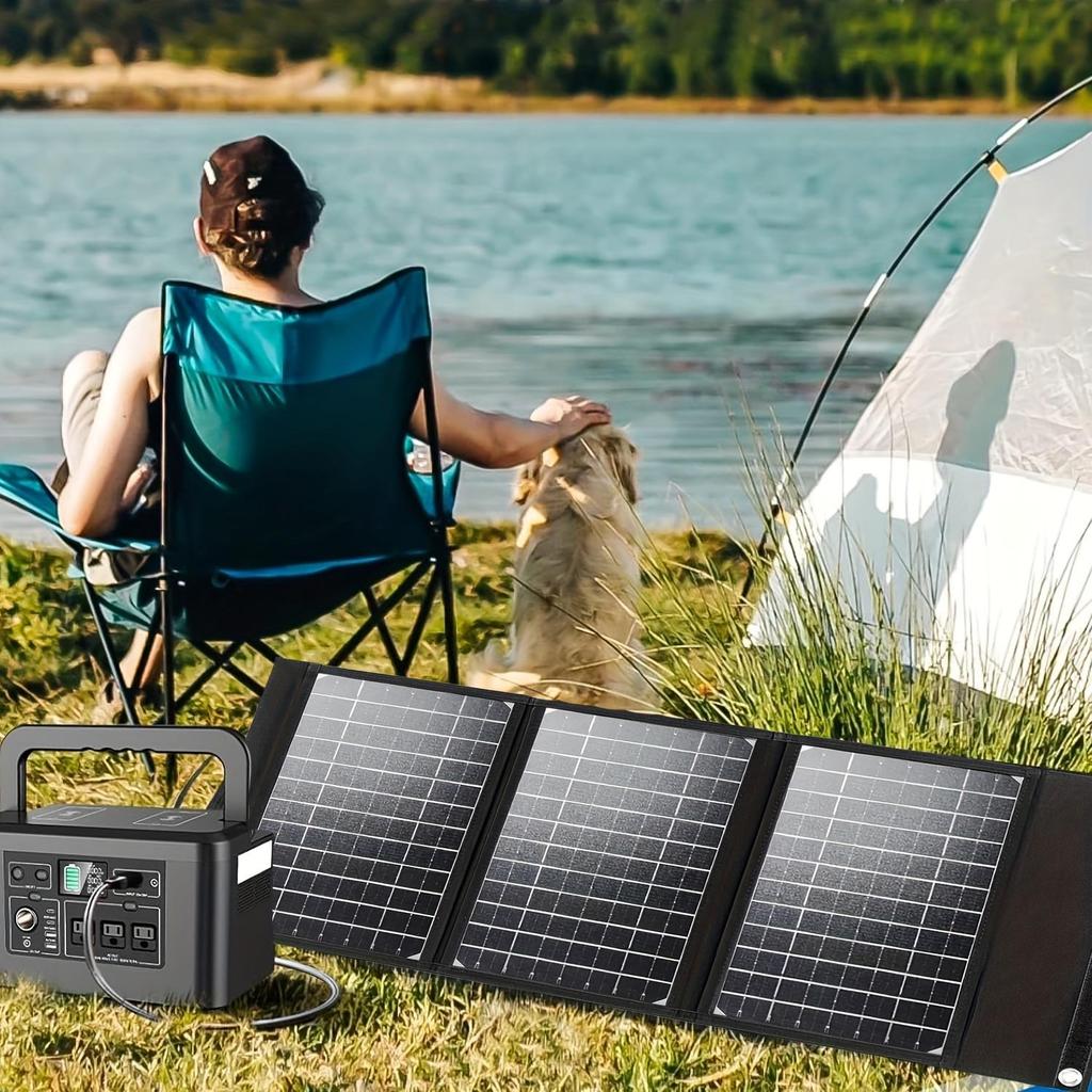 Portable Solar Panels, Foldable Solar Panel Battery Chargers, iPhones, iPads, Laptops, TYPE-C, USB Ports