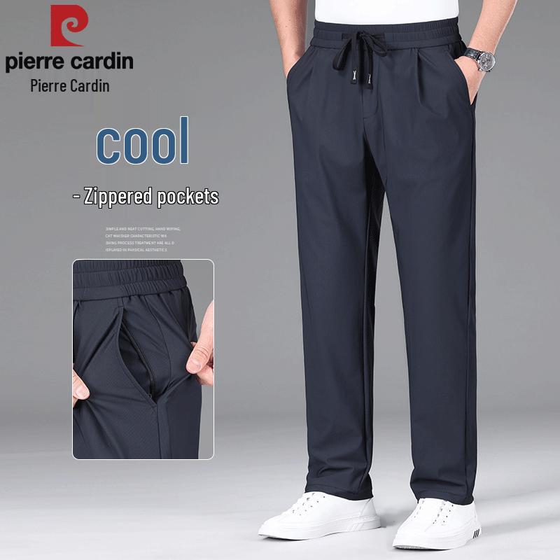 Pierre Cardin Men's Ice Silk Stretch Wrinkle-Free Casual Pants