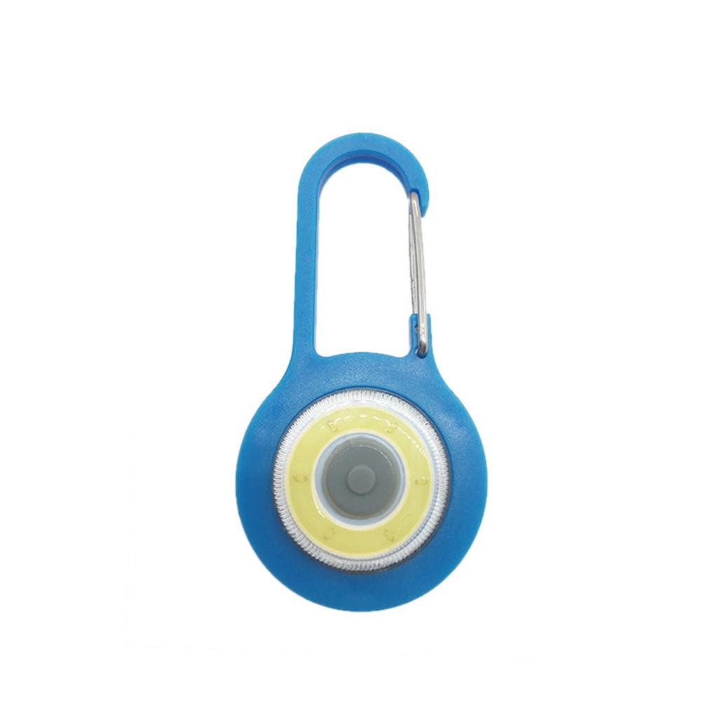 Keychain Light Adjustable Outdoor COB Keyring Flashlight Camping Working Lamp Battery Operated Lighting Equipment Camper Clip