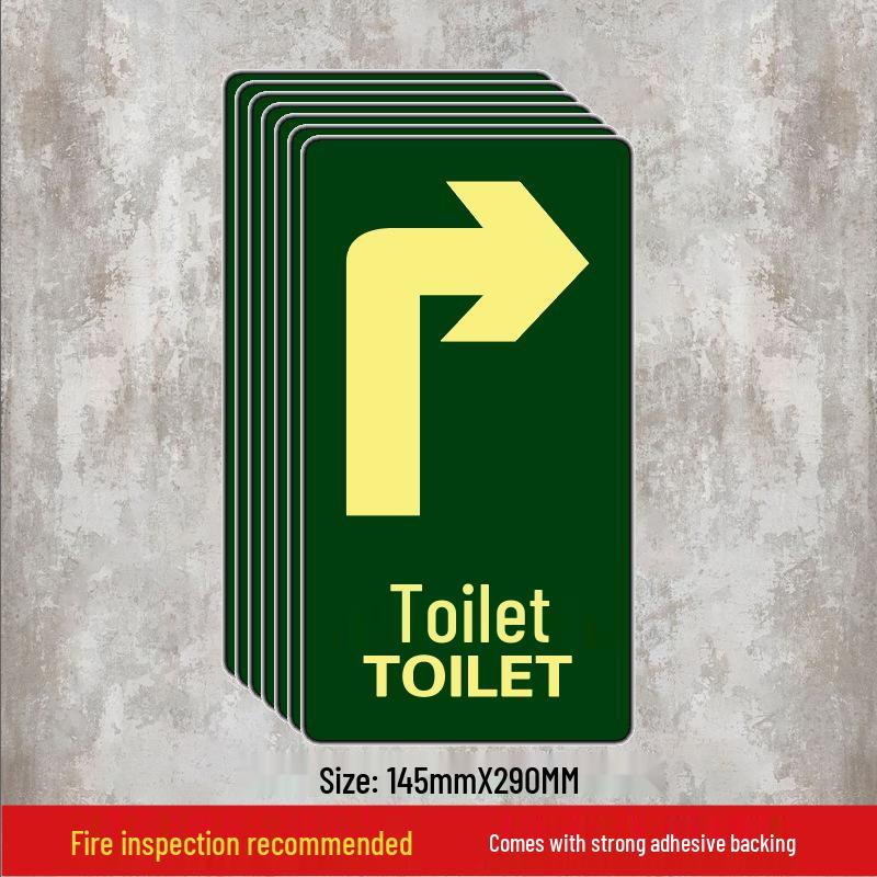 Luminous Self-Adhesive Floor Sticker for Fire Exit and Evacuation Pathway