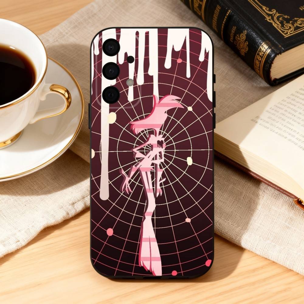 Чехол для телефона A-Angel D-DustS H-Hazbin H-Hotel для Samsung Galaxy A73,A72,A71,A70,A53,A52,A51, Мягкий силиконовый черный чехол