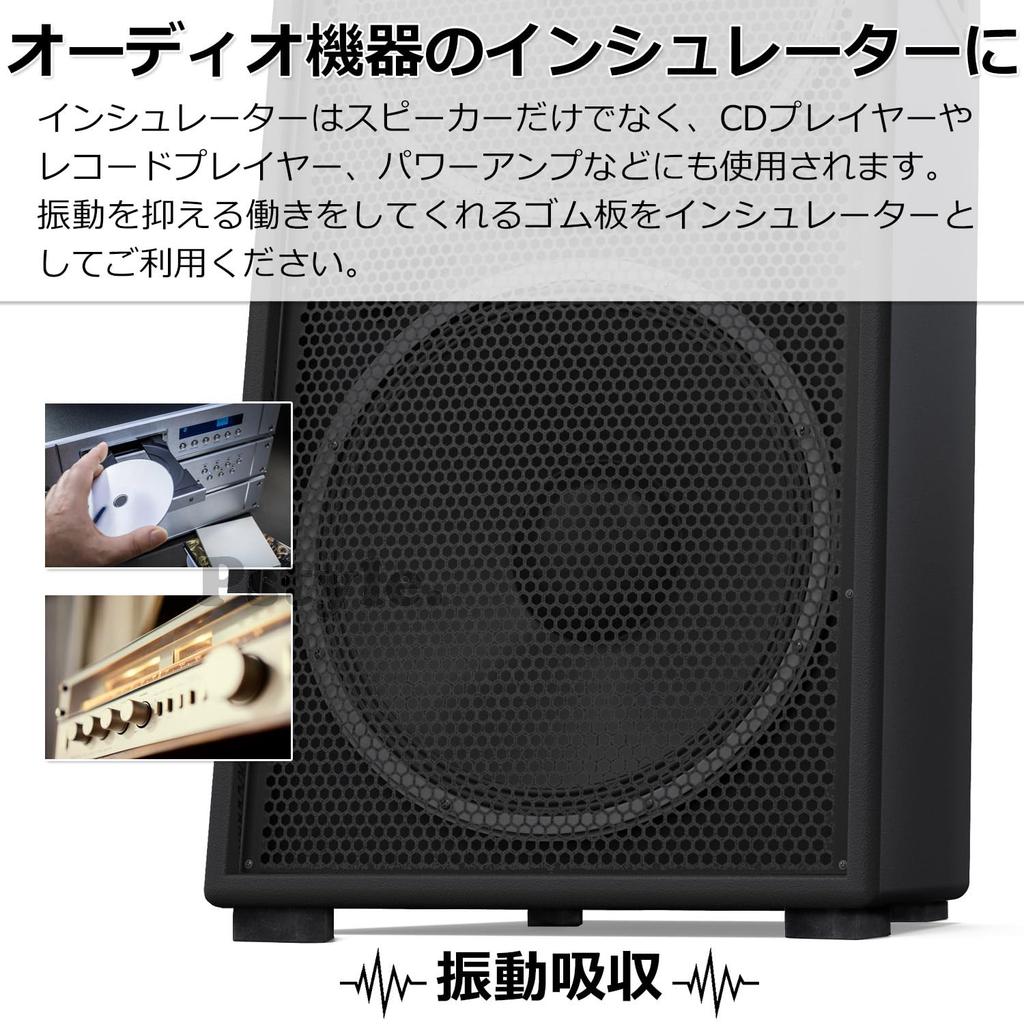 Пстиль. Резиновая пластина Противоскользящий блок Виброгасящая подушка PST-104 (Набор из 2) 3.9 x 2.0