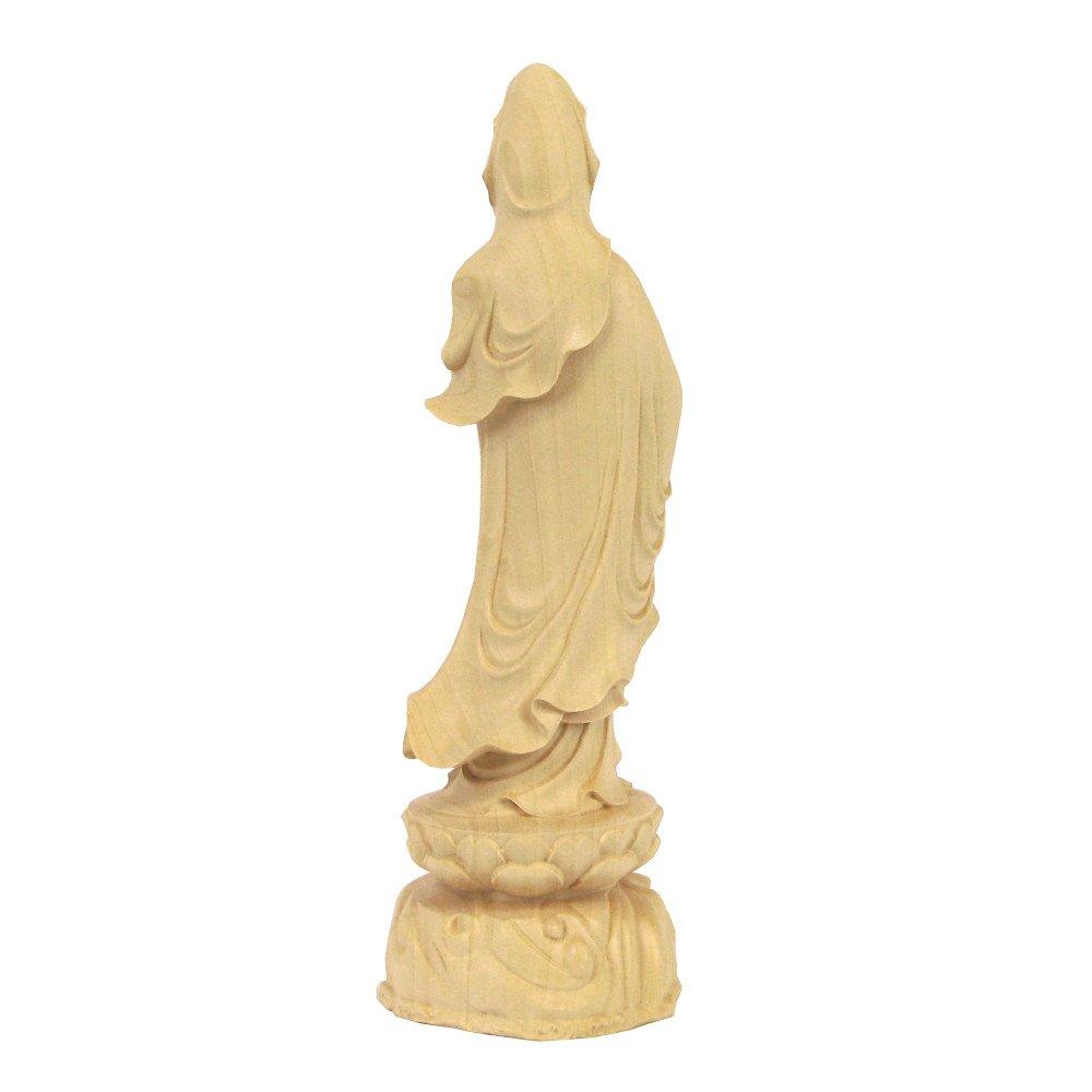 Kurita's Specialty Buddhist Statue [Bodhisattva] Standing Statue of Kannon Bodhisattva (Total Height 23cm, Width 8cm, Depth 7.5cm) High-quality Water
