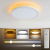 jiaqihong5 LED Ceiling Light, 28W, Stylish, 30cm, Scandinavian Style, Slim, Lightweight, 3600lm, Remote Control, 12-Level Dimming, Top and Bottom