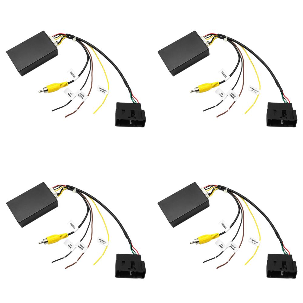 10-1PCS 12V Car Rear View Camera RGB To RCA AV CVBS Signal Converter Decoder Box Adapter for Volkswagen RCD510 RNS510 RNS315 OEM