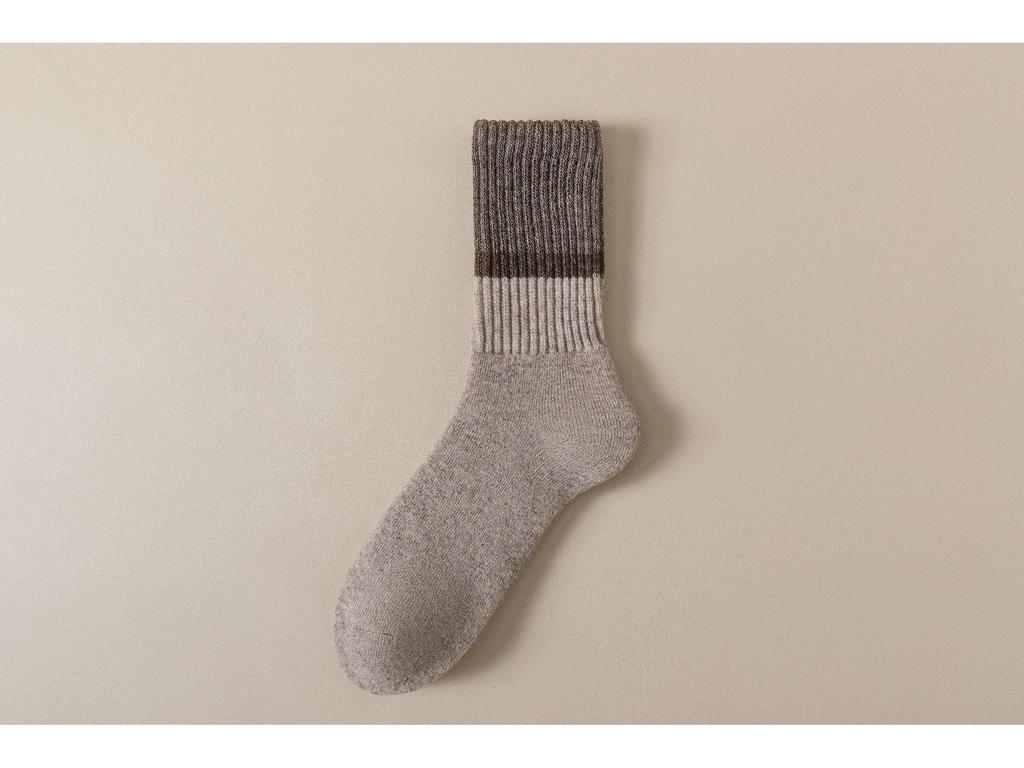 "Unisex Retro Thick Velvet Wool Anti-Pilling Mid-Tube Socks - Autumn & Winter Collection"