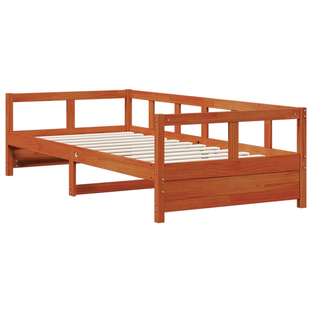 Daybed without Mattress Wax Brown 80 x 200 cm Solid Pine Wood