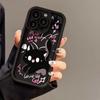 Case for iPhone 16 Cartoon Cute Funny Cat Silicone Phone Case for iPhone 15 14 13 12 11 Pro Max XS Max X XR 7 8 Plus SE Soft Women Phone Casing Cover