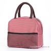 Популярная утепленная сетчатая полосатая сумка для ланча для использования на улице и на работе