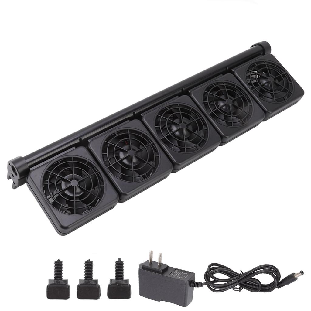Fish Tank Cooling Fan Mini Adjustable Wind Speed 5 Heads Aquarium Fan for Fish Tank Aquarium