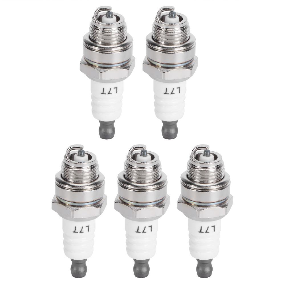 5PCS White Spark Plugs for BM6A BPMR7A RCJ6Y RCJ7Y WSR5F 33cc-49cc Trimmer Blower Trimmer