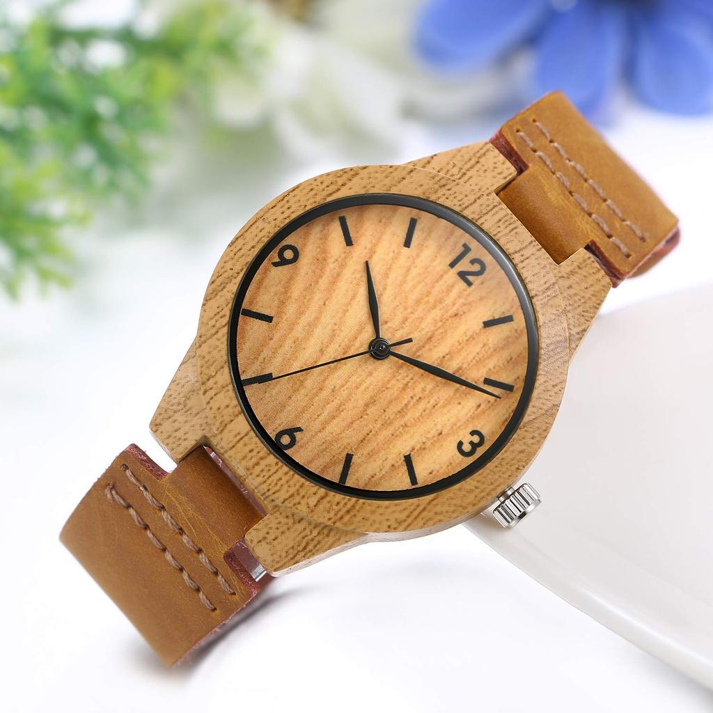 JewelryWe Waterproof Analog Watch with Leather Strap Popular Fashion Watch for Business and Casual Occasions Perfect Gift for or as a Gift for Your