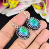 Green Triplet Opal Gemstone 925 Sterling Silver Jewelry Earring 1.69" KG-1742