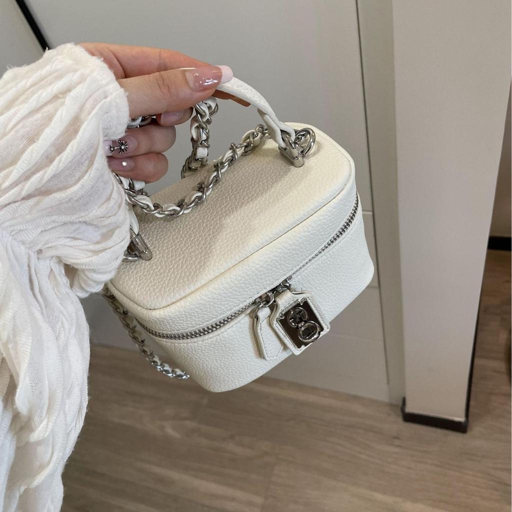Exquisite Small Fragrance Chain Mobile Phone Bag for Women's New High-end Lock Box Bag Single Shoulder Crossbody Bag Handbag