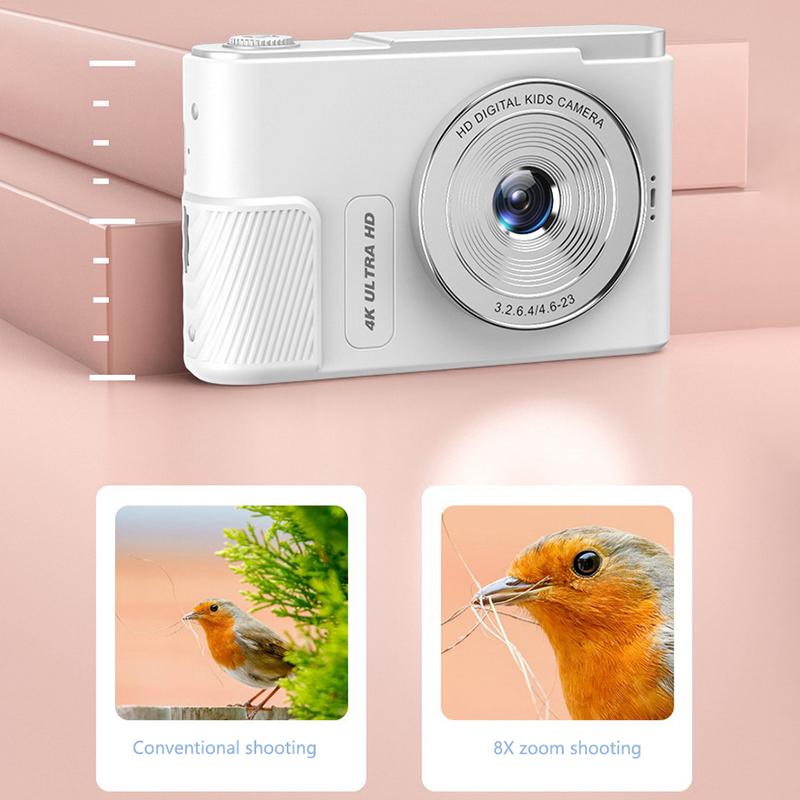 1 Комплект 44 Мп HD Мини Фотокамера 2,4 Дюйма 4K Цифровые Камеры 8-кратный Быстрый Зум Видео Поддерживает Игровые Функции И Тепловизионную Камеру