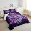 Butterfly Dream Catcher Comforter Set for Kids Teens Girls, Mandala Feather Bedding Down Comforter Twin Size, Bohemian Duvet Insert, Galaxy