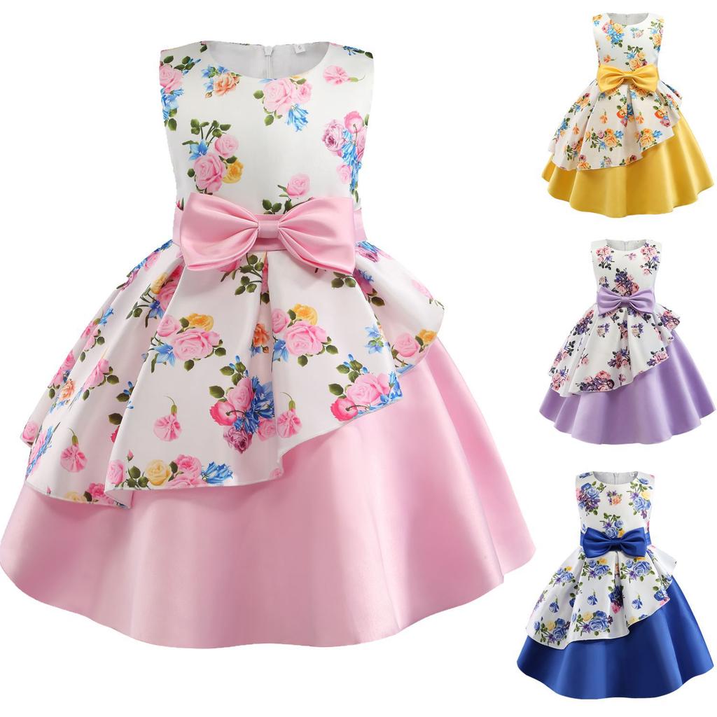 Flower Girls Tutu Dress Children's Clothing Party Princess Baby Kids Girls Clothing Wedding Dresses Prom Dress Teen Costume