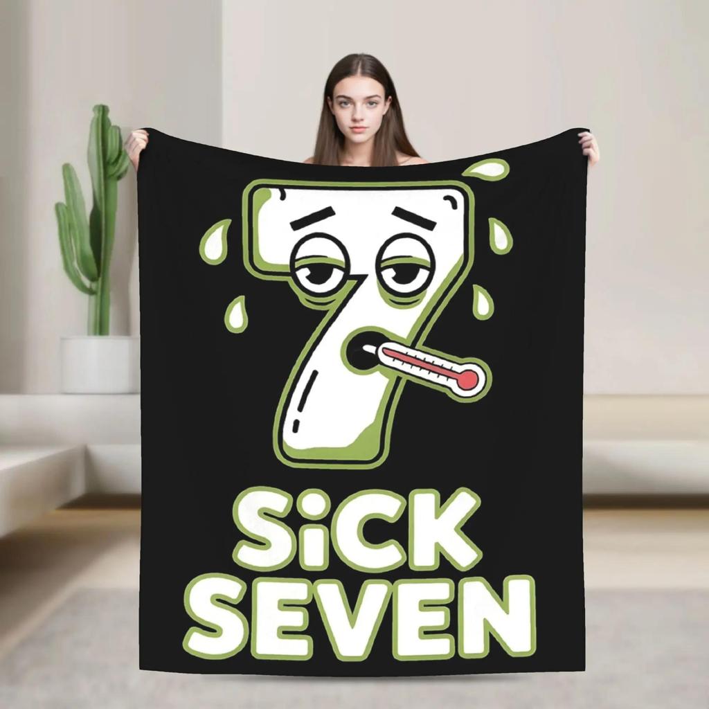 Six Seven Funny Italian Brainrot Super Warm Plush Throw Blanket for Sofa Bed Home Decor Soft Flannel Blanket Cover