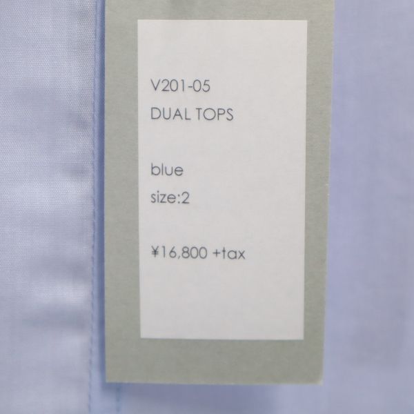 unused VAST222 20ss Short sleeve Layered Skipper Cut 2 blue Men's Used