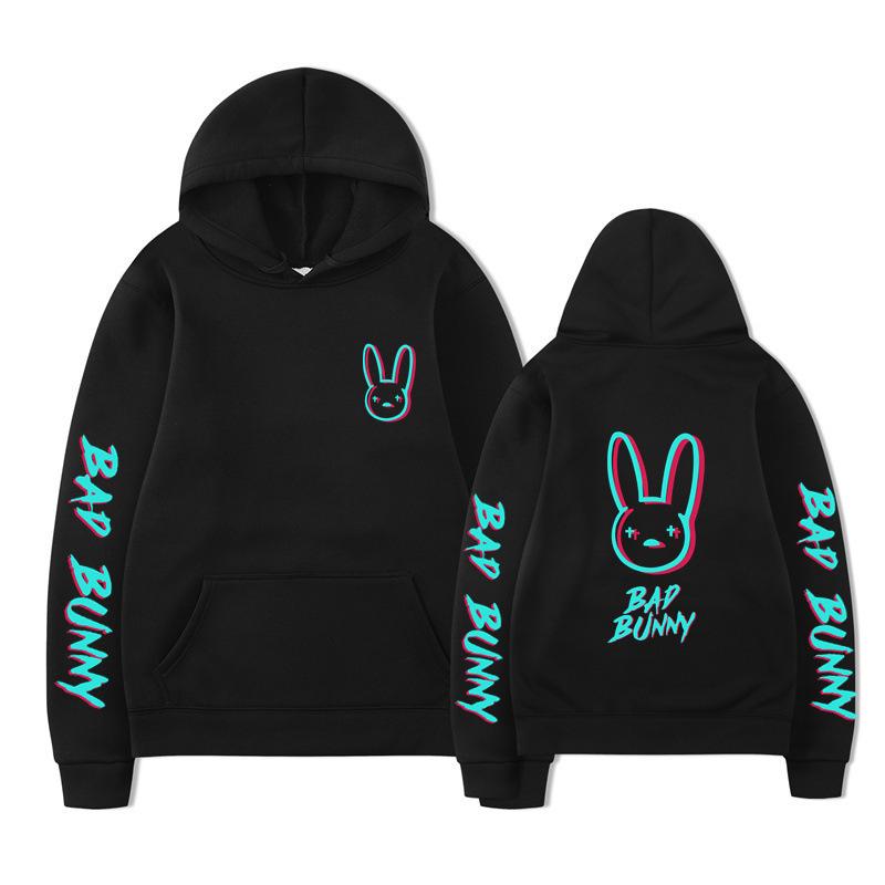 Модная унисекс толстовка с капюшоном Bad Bunny