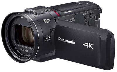 Panasonic 4K Цифровое видео 64 ГБ Гибридное изображение 24x Оптический [Восстановленная] Камера, Встроенная память, 5-осевая стабилизация, Зум, Черный, HC-VX2MS-K