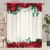 2PCS- Rose - HD Printed Warm - Материал полиэстер - подходит для спальни, гостиной, кабинета (настраиваемый)