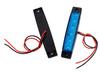 24V Car Blue LED Side Marker Lamp, 6 Rows General Purpose, Set of 10,