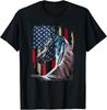 Patriotic Horse USA Flag Vintage Horse 4th Of July Gift Unisex T-Shirt