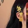 Юй Шусинь Заколка для волос с кисточкой Золотой Цветок Женская Новый Китайский Стиль Фото Атмосфера Боковая Заколка Головной Убор