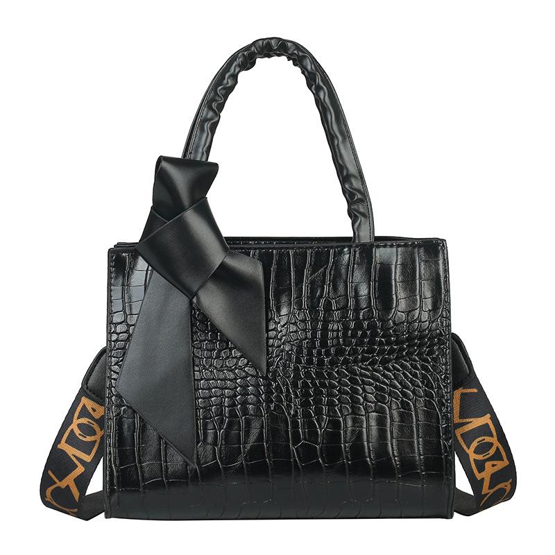 Новая популярная женская сумка модная текстура трендовая сумка через плечо однотонная дикая большая емкость PU упаковка