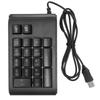 USB Wired Numeric Keypad 19 Keys Number Pad Waterproof RGB Backlight Portable for Notebook Laptop