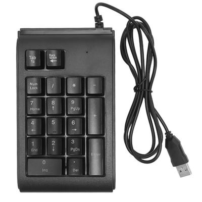 USB проводная цифровая клавиатура 19 клавиш цифровая клавиатура водонепроницаемая RGB подсветка портативная для ноутбука
