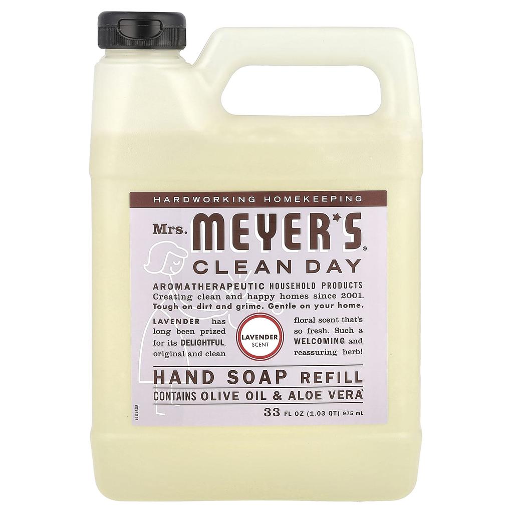 Mrs. Meyers Clean Day Refill Hand Soap, Lavender, 975Ml(33Fl Oz)