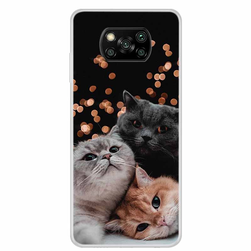 Flower Phone Case For Xiaomi Poco X6 Pro Cases Poco M6 Pro 4G F6 F5 F3 X6 X5 X3 Transparent Clear Soft Bumper Cover Bumper Funda