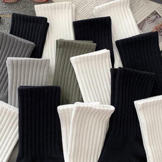 1 пара носков унисекс, однотонные трикотажные носки средней длины с защитой лодыжки, мягкие, высокоэластичные, нескользящие, теплые, без запаха, впитывающие пот, спортивные носки для взрослых