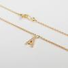 Подержанное ожерелье-подвеска Star Jewelry из 18-каратного желтого золота с бриллиантом в виде буквы A j48-4