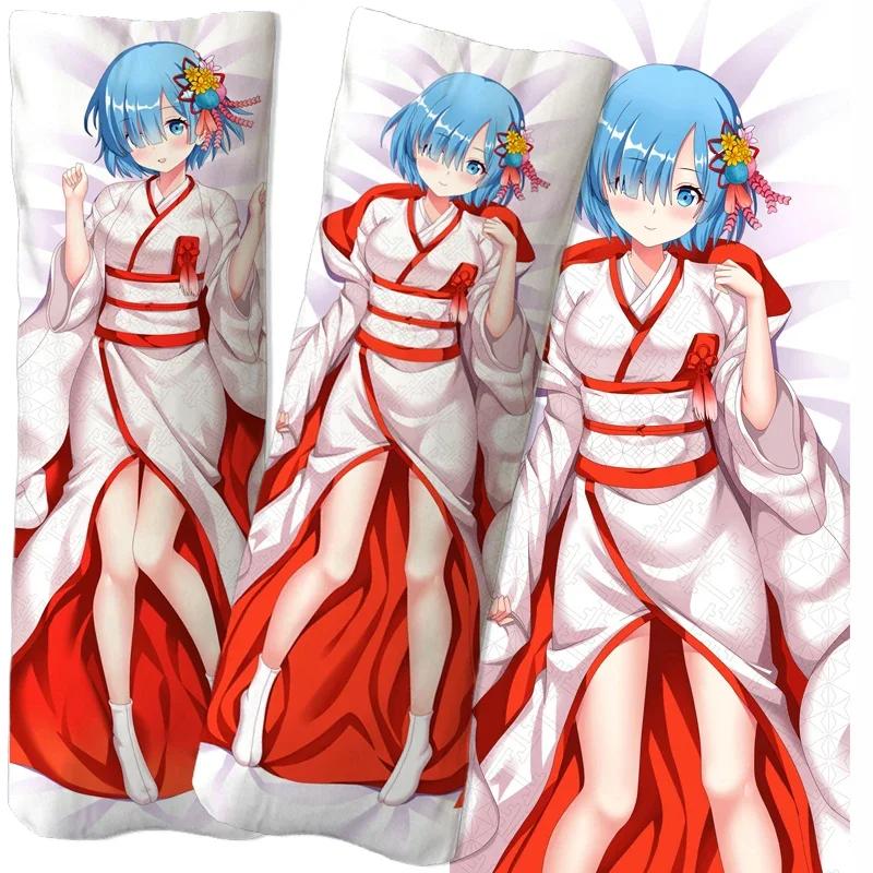 Аниме Ре:Zero Emilia Rem Ram Dakimakura наволочка наволочка обнимающая наволочка для тела игра отаку наволочка