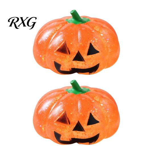 Elastic Fidget Toy 1/2/3Pcs Halloween Pumpkin Stress Relief Toy, Creepy Head Squeeze Glitter Ball for Kids Adults, Party Favors Decompression
