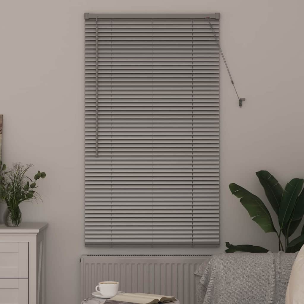 Aluminum Venetian Blinds Silver 175 x 70 cm