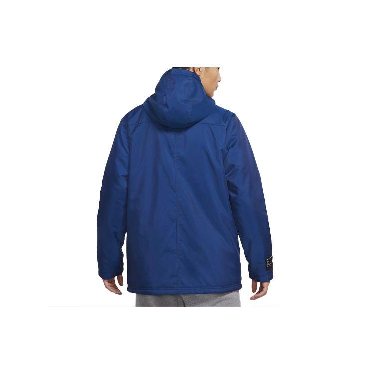 Nike Lebron Oversized карманная тканая утепленная куртка с капюшоном Мужские куртки прибрежно-синие CK6772-490