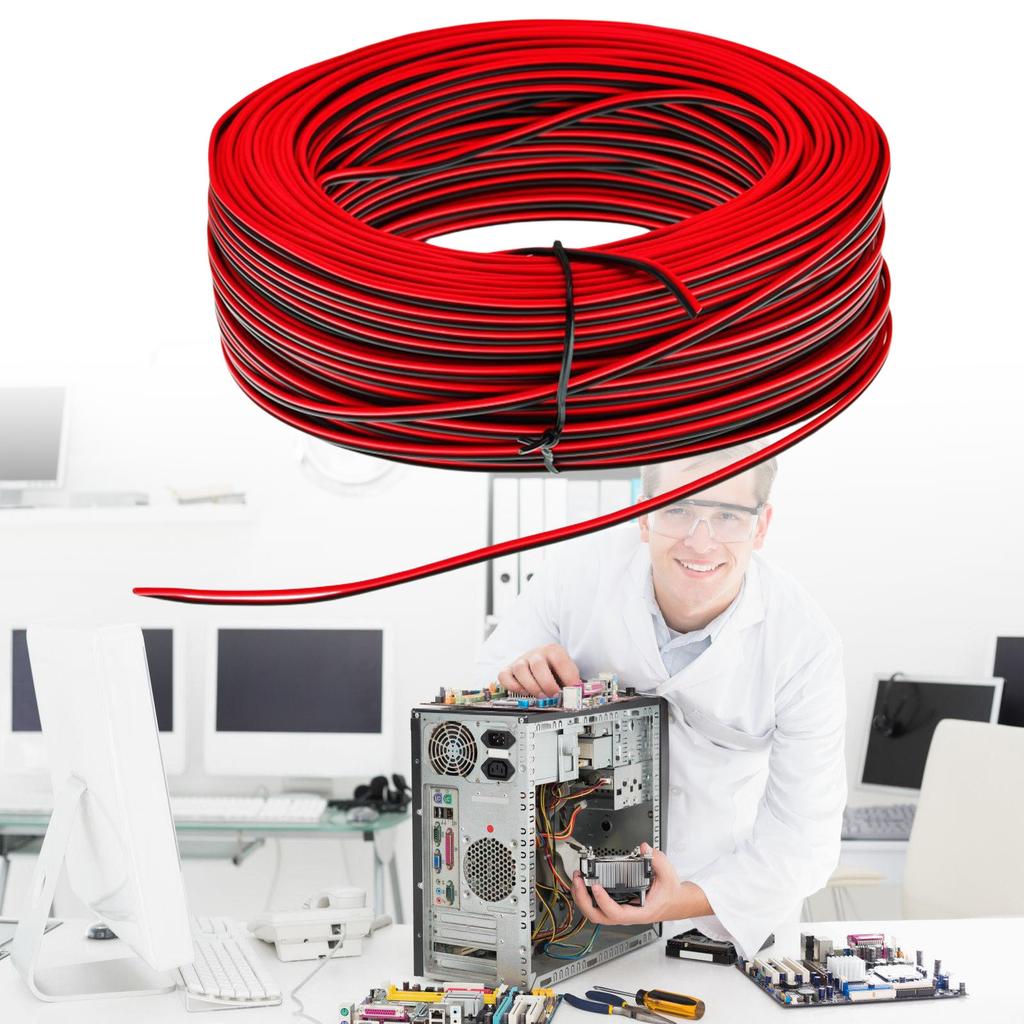 80 Meter 22AWG PVC Coated Tinned Sturdy Brass Materials Wire Accessory for Indoor and Outdoor LED Light Installations