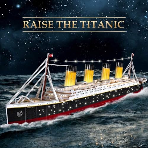 ASSYME Cubic Fan 3D Puzzle Craft Kit Titanic L521h (No Glue or Tools Required)