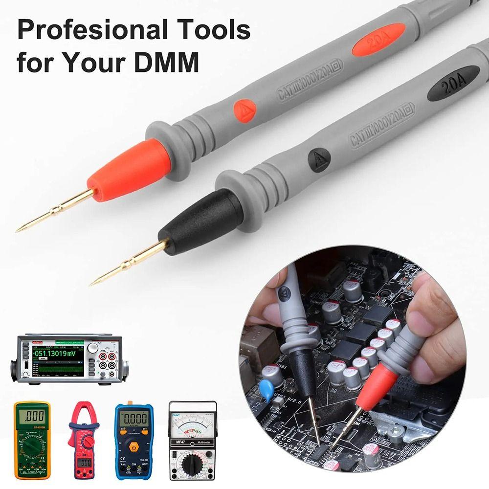 1Pair 1000V 20A Multimeter Lead Universal Wire Cable Pen Tip for Digital Multimeters