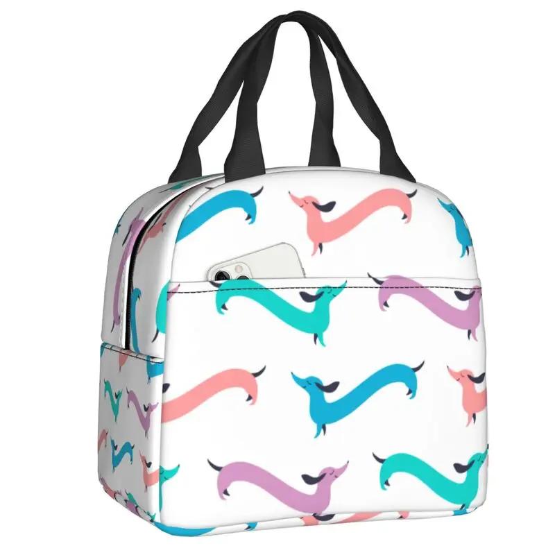 Колбаса Собаки Любители Изолированный Обед Сумка Для Кемпинга Путешествия Такса Водонепроницаемый Охладитель Термальный Bento Box Женщины Дети