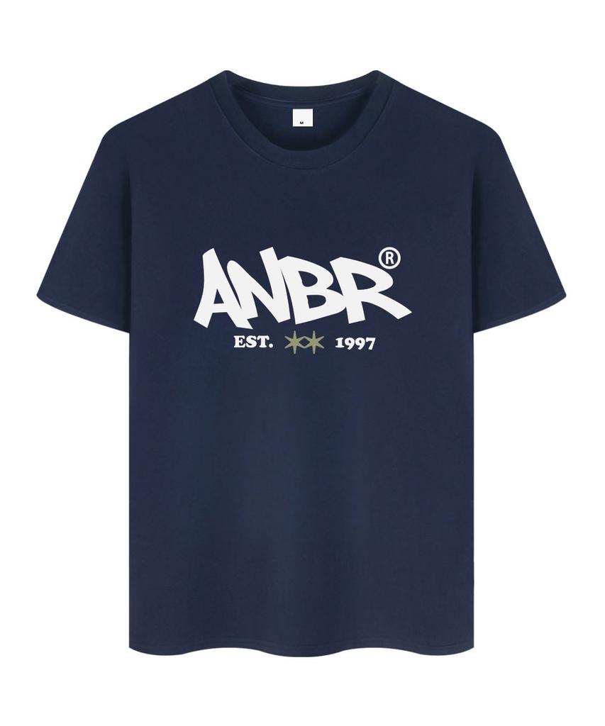 ANEWBROS Точка Звезда Свободная Короткий Рукав Футболка 10 Цветов [Anse_9603] (Тип)