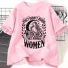 Vintage Feminist T Shirt Y2K Witch Graphic Tee They Didnt Burn Witches They Burned Women Unisex cheap clothing with free shipping
