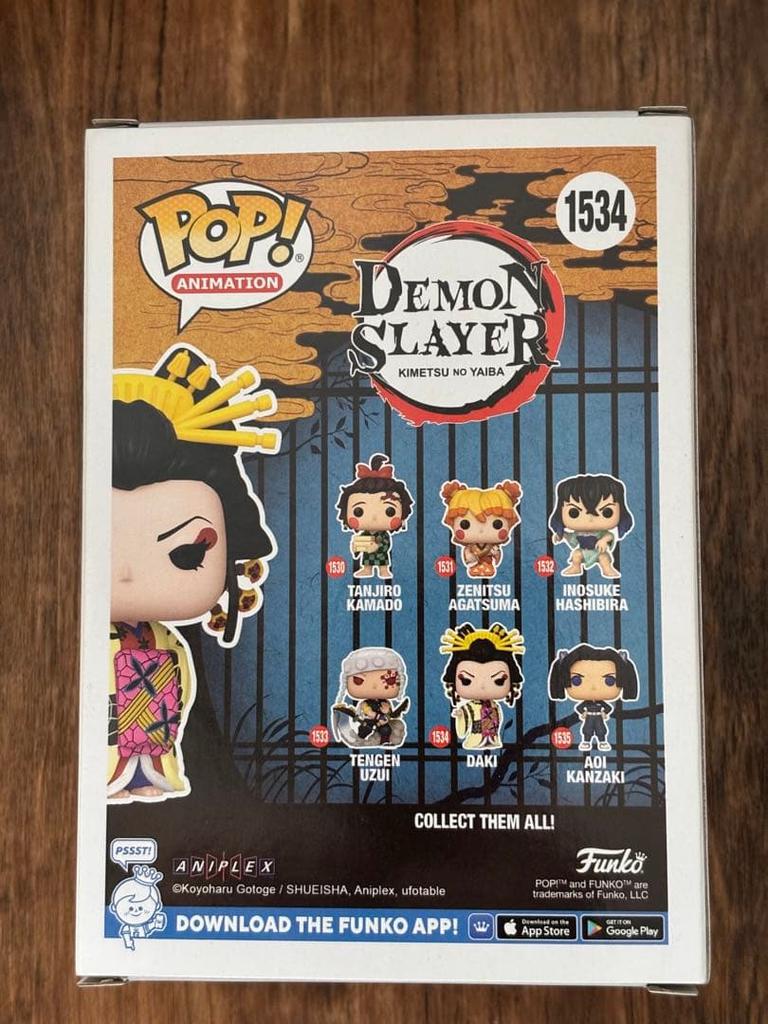 [USED] Not Available In Japan FUNKO POP Demon Slayer 1534 Daki