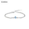 Линдон циркон браслет ювелирные изделия геометрические бусины браслеты-цепочки модный тонкий свадебный подарок для подруги женщин