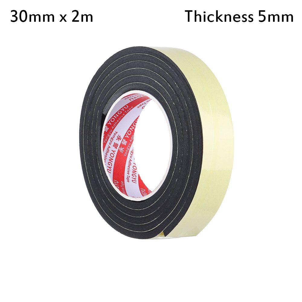 Door Waterproof Sound insulation Single Sided Adhesive Rubber Strip Tape Foam Sponge Seal Strip