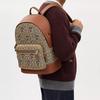 Coach Рюкзак унисекс X Disney Collaboration Classic Monogram с принтом Микки, на молнии, из ткани и кожи, большой, цвет хаки-коричневый CL950-B4KM